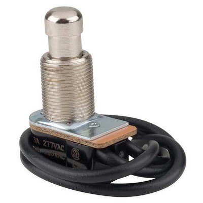 Carling Technologies P267f-1D-Rnd-Mtl-Xg Miniature Push Button Switch, Spst,