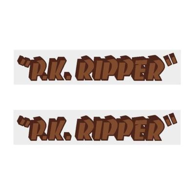 SE Racing PK Ripper EARLY downtube decals - brown