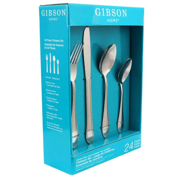 Set 24 Pieces Service For Six Stainless Steel New