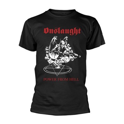 ONSLAUGH - POWER FROM HELL - Size L - New T Shirt - N72z