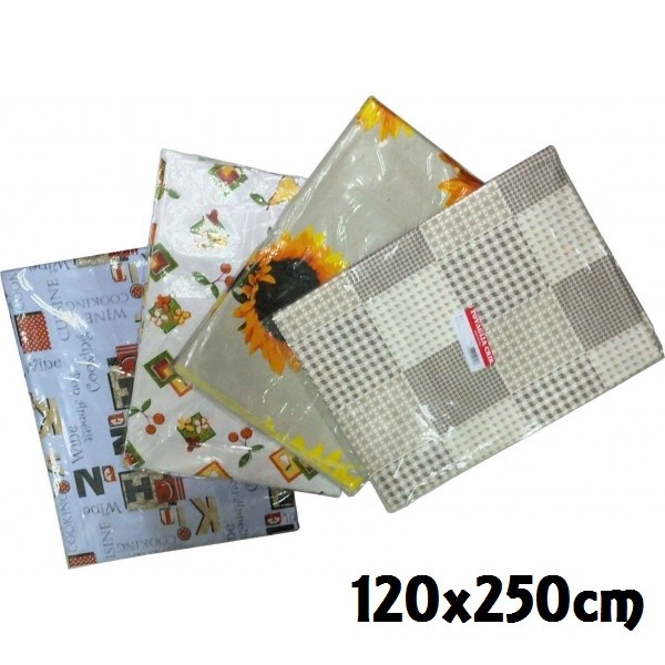 Tovaglia Crick Tavolo Tavola 100% Poliestere No Stiro Fantasia 120x250cm dfh