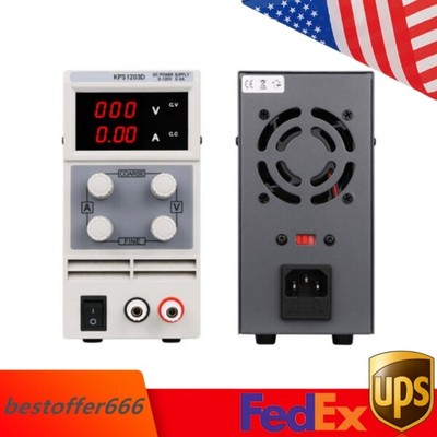 Digital Display 0-120V Variable Linear Adjustable Lab DC Bench Power Supply NEW
