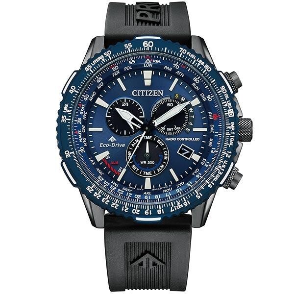 Pre-owned Citizen -new- Promaster Sky Cb5006-02l Sporty Eco-drive Radio Direct Flight Men