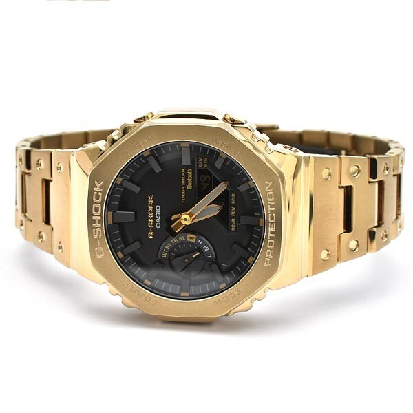 Pre-owned Casio G-shock Full Metal 2100 Series Gm-b2100gd-9ajf Cassioak Men's Watch Gold