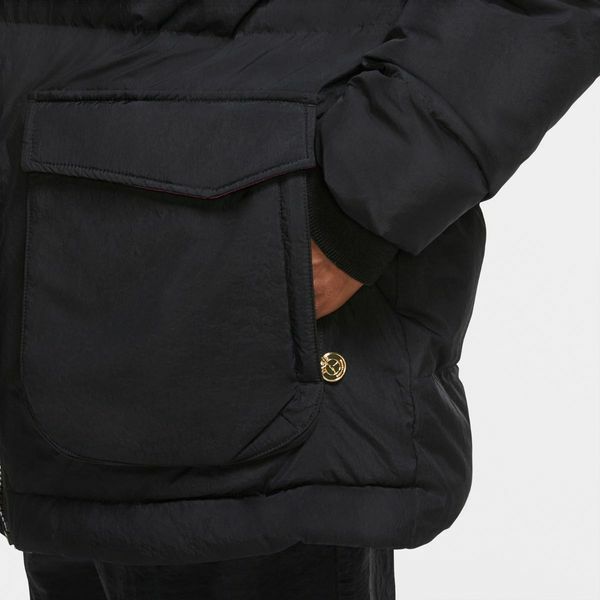 Pre-owned Nike Air Jordan X Psg Down Parka Men's Size Xl Xl-tall Black Maroon Gold Cw3173