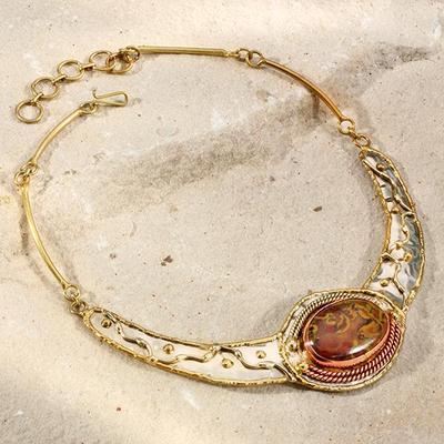 New Tara Mesa Bamboo Jasper Eclipse Necklace