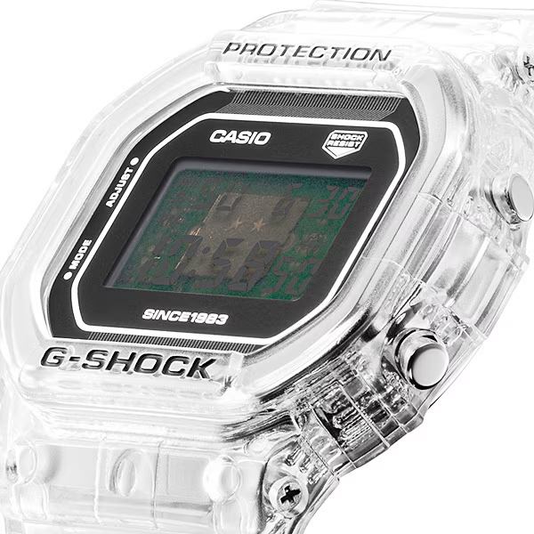 Pre-owned Casio G-shock Dw-5040rx-7jr 40th Anniversary Clear Remix Limited Men's Watch
