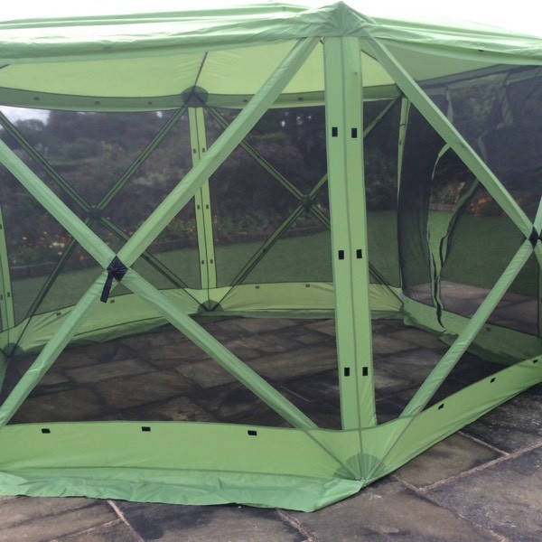 Gazebo with fly screen And wind panels 12 foot dia in Marple