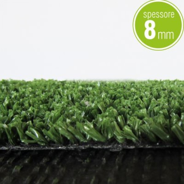 ROTOLO 2 x 25 mt TAPPETO PRATO SINTETICO ERBA SINTETICA 8 mm VERDE h. 2 m 200 cm