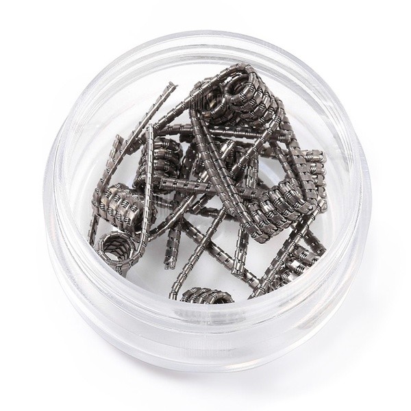 10 x Super Juggernaut Coils 0.35 Ohm SS316L RDA,RBA,RTA Selbstwickler Draht