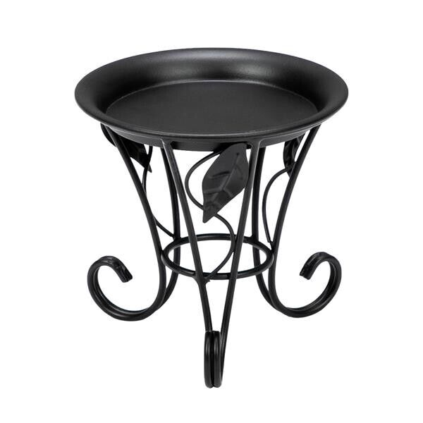 Black Plant Stand Wrought Iron Metal Flower Pot Holder Stable