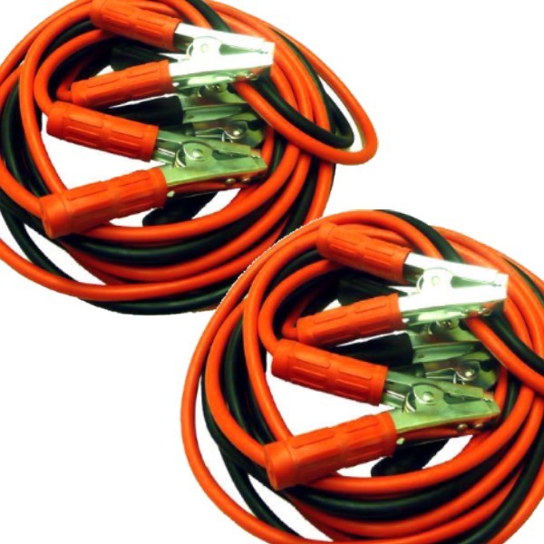 TWIN PACK PROFESSIONAL HEAVY DUTY 800AMP 6 METRES JUMP LEADS CABLES CAR