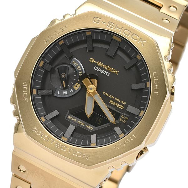 Pre-owned Casio G-shock Full Metal 2100 Series Gm-b2100gd-9ajf Cassioak Men's Watch Gold