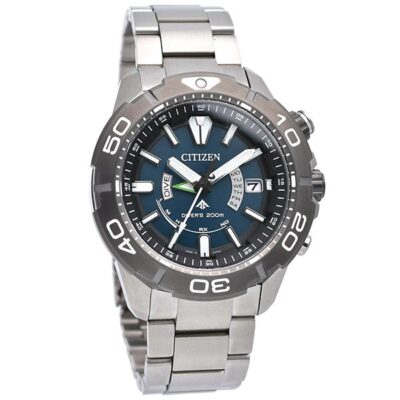 Pre-owned Citizen Promaster Marine Eco-drive As7145-69l Black Solar Men's Watch In Box
