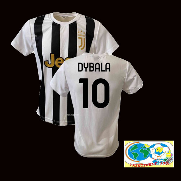 JUVENTUS TURIN-TRIKOT 2021 PAOLO DYBALA GRÖßEN S-L UND XL-NEUWARE