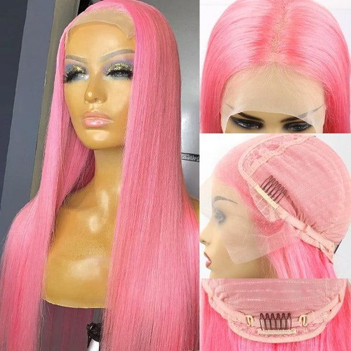 Pink age （wig+スプレー） Amazon.com : MITIMES 13x6 Pink Wigs Glueless HD Lace Front