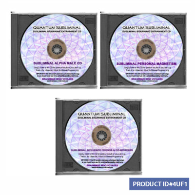 3 CD SUBLIMINAL ALPHA MALE POWER PERSONAL MAGNETISM INFLUENCE INFLUENCING PEOPLE