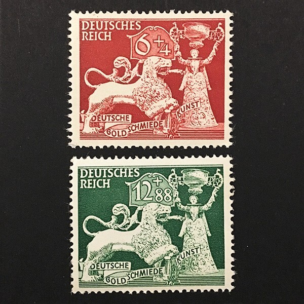 Germany 1942 Mnh ** Dr Wwii Complete Set Sc#B206-B207 Mi#816-817