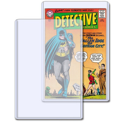 (100) SILVER AGE SIZE COMIC BOOK HARD RIGID TOPLOADER STORAGE HOLDERS