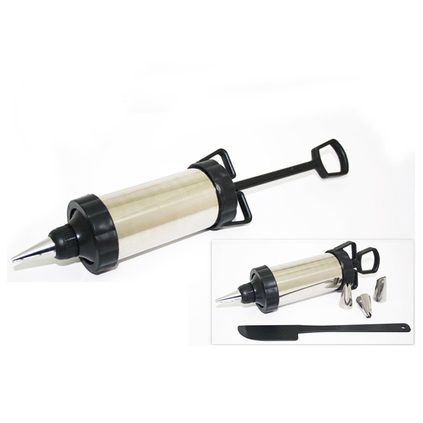 Siringa Per Dolci In Metallo E Plastica Con 4 Beccucci Decorazione Torte dfh