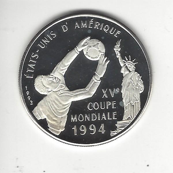 CONGO, REPUBLIC OF 500-FRANCS 1992, Silver Proof, Low Mintage!