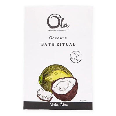 Ola Tropical Apothecary Coconut Scented Bath Hawaiian Sea Salt Rituals - 2 oz