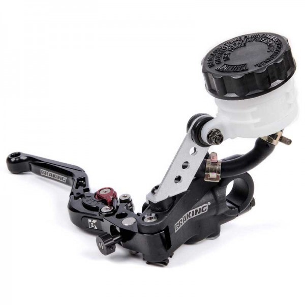 Pompa Freno Radiale Braking Alluminio Ergal 19 Con Leva Nera Snodabile