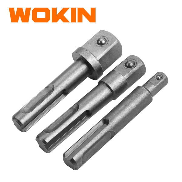 3x ADATTATORE SDS PLUS PER BUSSOLA BUSSOLE 1/4" 3/8" 1/2" PORTABUSSOLA WOKIN