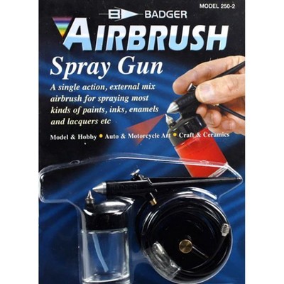 Badger Model 250-2 Single Action Bottom Feed Airbrush with Hose