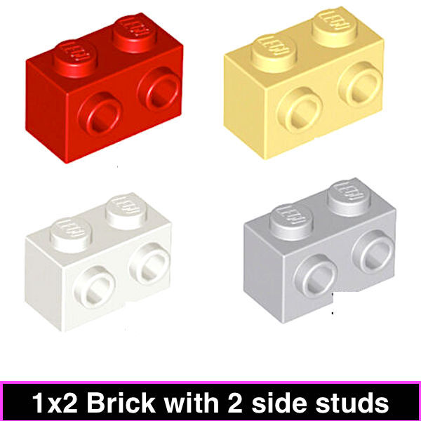 ゲコ！画像1・2の2点おまとめです LEGO 1x2 Brick with Studs on Side 2 Studs 1 side Modified U