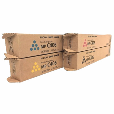NEW Genuine Ricoh Savin Lanier MP C406-842091 842092 842093 842094 Toner Set