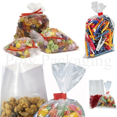 200 x Clear Polythene FOOD BAGS 10x15"(255x375mmmm)(200 Gauge)Poly Bag