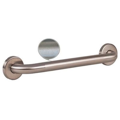 Grab Bar 18in Stainless Steel Peened Satin Finish Wall Mount ADA Anti Slip 800lb