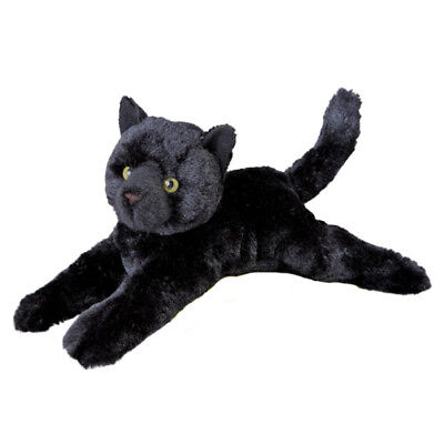 Douglas Cuddle Toys Plush Tug Black Cat Soft and Cuddly 