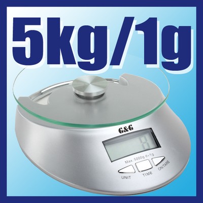 G&G KE-S 5kg/1g Küchenwaage Briefwaage Feinwaage Digital-waage