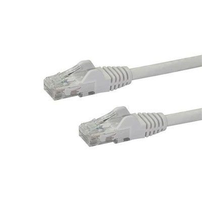 StarTech.com 50cm CAT6 Ethernet Cable - White CAT 6 Gigabit Ethernet Wire -650MH