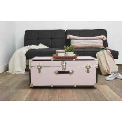 Seward Rover 30in. Blush Trunk Wheels Lock 12.25 H x 15.75 D in. Engineered Wood