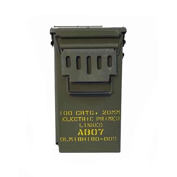 M548 20mm AMMO CAN USGI 7.62 METAL LARGE AMMO CAN EXCELLENT
