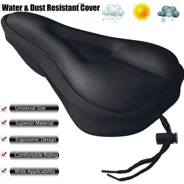 Cycle Extra Comfort Gel Pad Cushion Cover For Saddle Seat Co