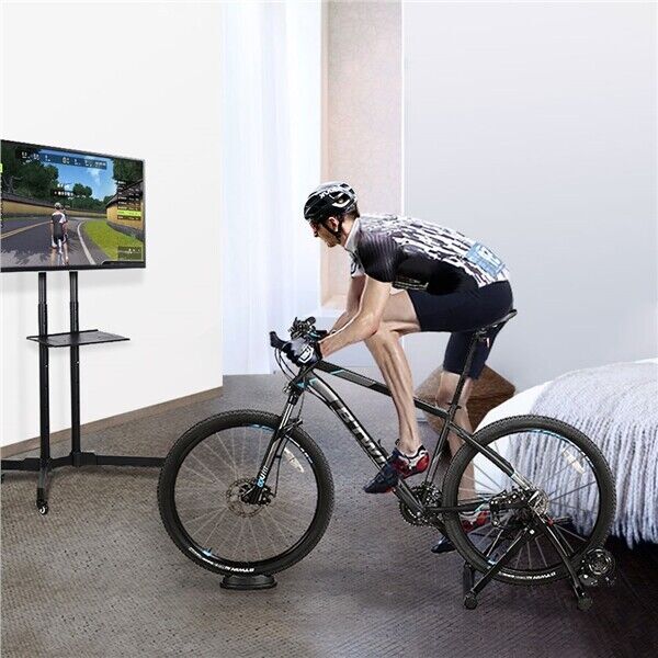 Magnetic Bike Trainer Stand Premium Steel Bicycle Indoor Exercise Fitness Black