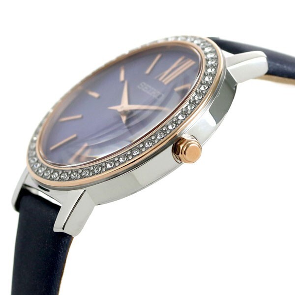 Pre-owned Seiko Selection Women's Watch Solar Leather Belt Blue Stpr058 Nano・universe