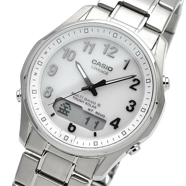 CASIO LINEAGE 高級チタニウムバンド 実働品 LCW-M100TSE Casio Lineage LCW-M100TSE-1AJF Titanium Solar Analog Digital