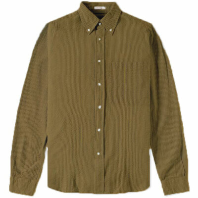 GANT RUGGER Men's The Seersucker Shirt 341140 Size M $155 NWT