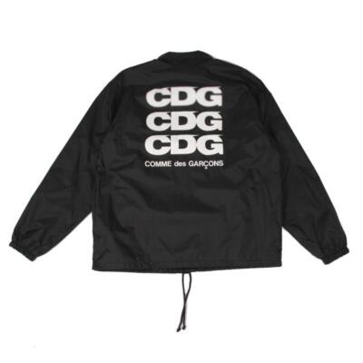 CDG COMME des GARCON コーチジャケット ナイロン COMME des GARCONS CDG Back Logo Nylon Coach Jacket Size L(K