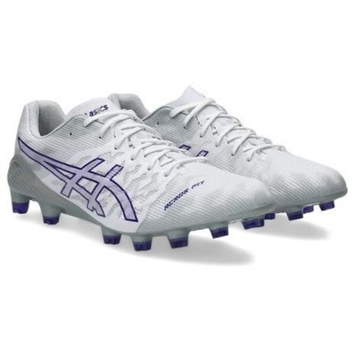 ASICS Soccer Cleats DS LIGHT ACROS 3 White Purple 1101A070-100 US7H-9H w/Box New