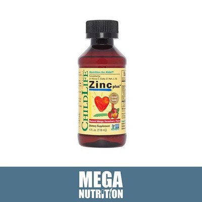 Child Life Zinc Plus Natural Mango Strawberry 118ml | Supports Growth & Immunity