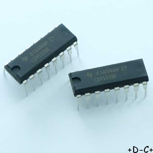 Cd4532be Cmos Encodeur De PrioritÃ© Dip-16 Texas Rohs (Lot 2)