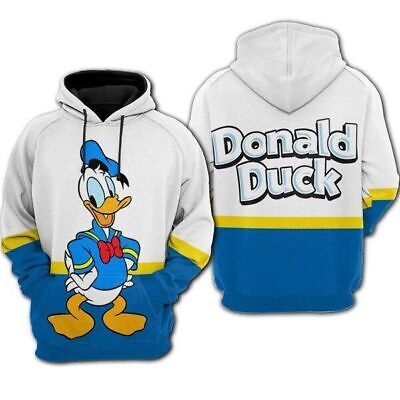 Funny Donald Duck Gift For Mouse Ears Cartoon Fans Hoodie 3D Printed
