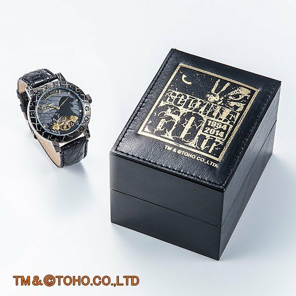 Pre-owned Godzilla [  60th Anniversary Watch ] Black 1954 Limited Leather Band Japan