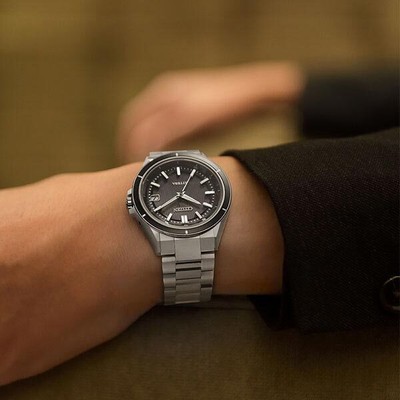 Pre-owned Citizen Attesa Act Line Cb3030-76e Black Eco-drive Titanium Men Watch In Box